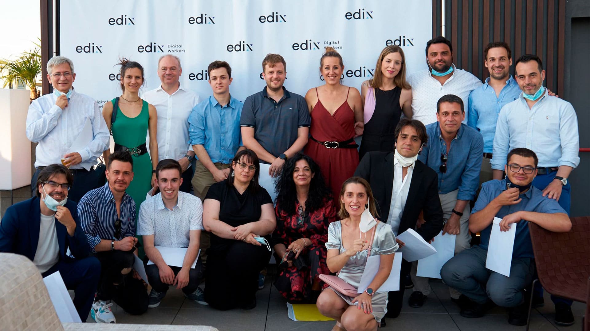 Graduación de alumnos del instituto FP de Edix en 2021.