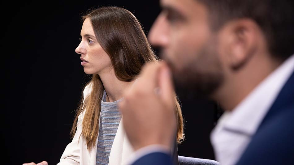 Los estudiantes del MBA onlines de UNIR Cristina Planas De Miguel y Ginés Rodrigo Sánchez Córdoba.