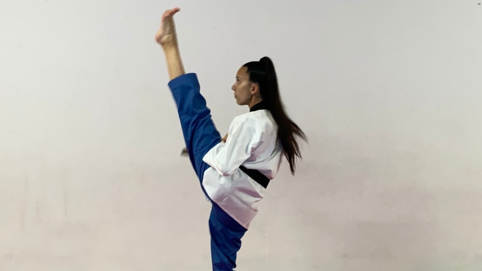 Cristina López, finalista en Taekwondo