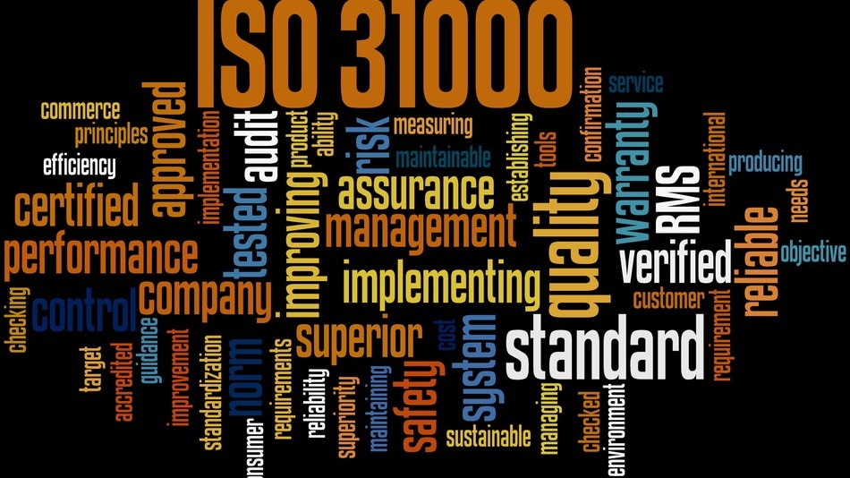 Icono concepto de iso 31000