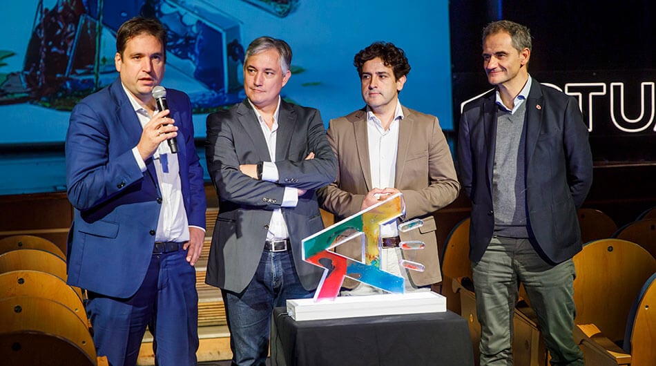 Javier Galiana, director ejecutivo de UNIR, durante la presentación de la alianza con Gobierno de La Rioja.