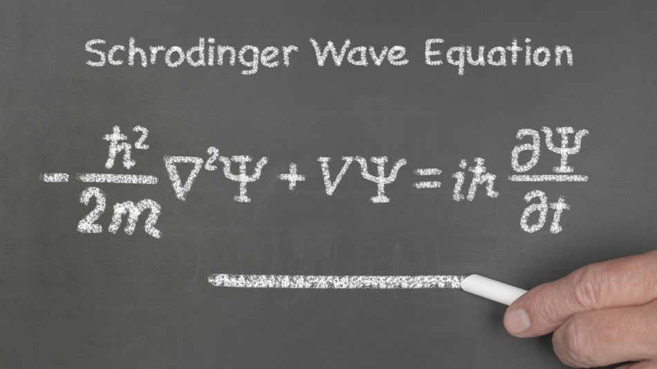 Ecuación de física cuántica de la función de onda de Erwin Schrödinger