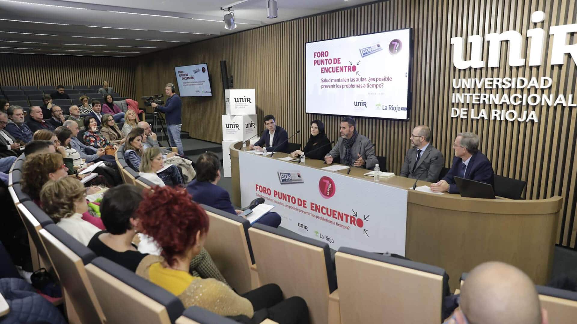 Expertos en el Foro Punto de Encuentro sobre Salud Mental en las aulas.