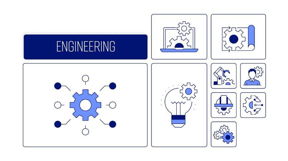 Iconos concepto de Ingeniería