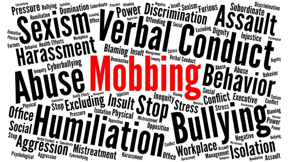 Icono de concepto de Mobbing