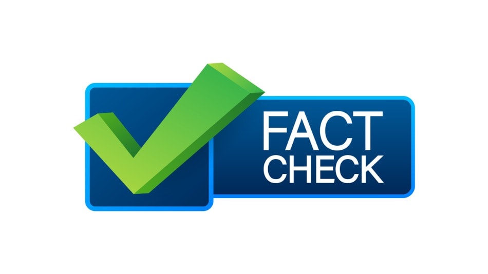 Icono concepto de comprobación de hechos, Fact Check