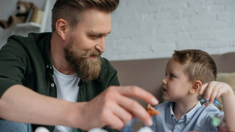 padre y niño educación especial en España